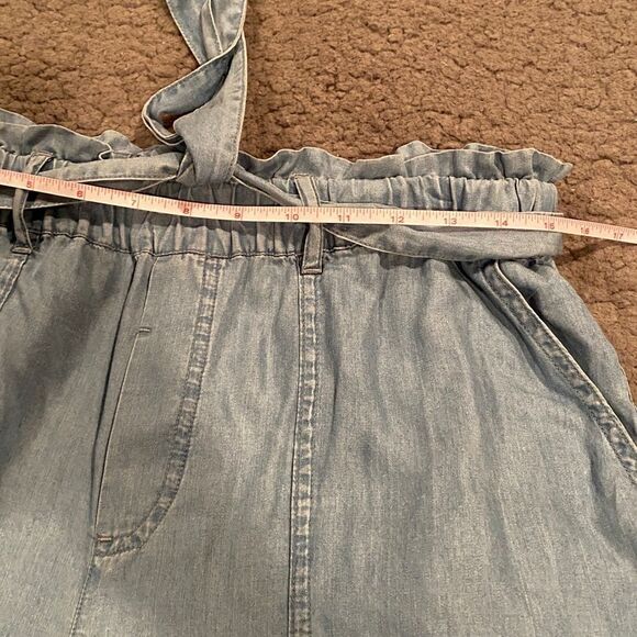 Love Tree Tencel PaperBag Joggers Size Large Lightweight Denim - Picture 9 of 9